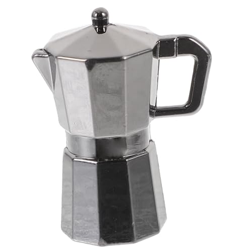 Gatuida Kaffeekanne für Puppenhaus Realistische Küchenzubehör für Puppenstuben Exquisites Metallmodell für Dekoration und Gatuida Kaffeekanne für Puppenhaus Realistische Küchenzubehör für Puppenstuben Exquisites Metallmodell für Dekoration und von Gatuida