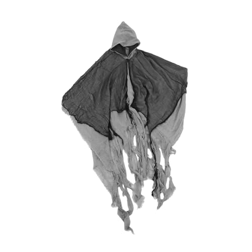 Gatuida Kapuzenumhang mit Detailreichem Design für Halloween Partys Haunted House Garten Deko Einfach zu Reinigen Vielseitig Einsetzbares Grusel Outfit von Gatuida