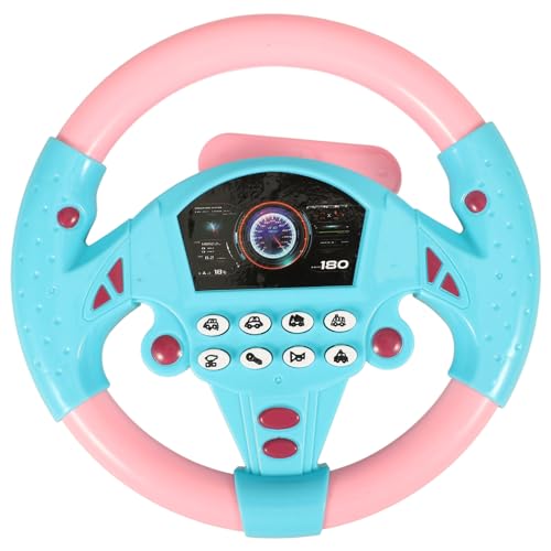 Gatuida Kinder-Lenkrad-Spielzeug: Simulations-Lenkrad Für Auto Früherziehungsspielzeug Für Kinder Jungen Und Mädchen (Keine Batterie Enthalten) von Gatuida