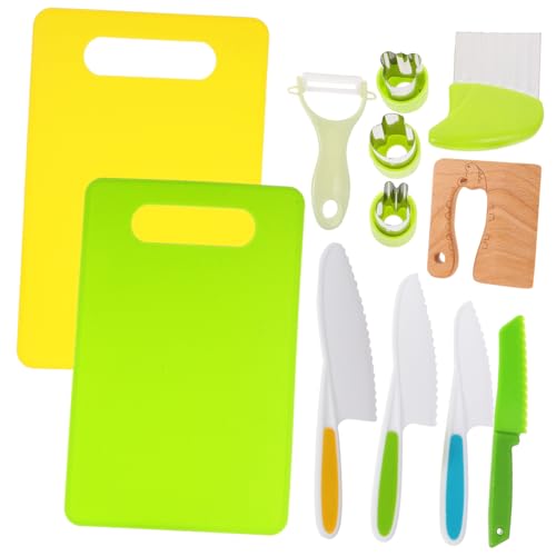 Gatuida Kinderküchen Spielset Teilig Holzspielzeug mit Sicherem Ergonomischem Kindermesser für Mädchen Jungen Montessori Küchenutensilien Zubehör zum Schneiden und Kochen Fördert von Gatuida