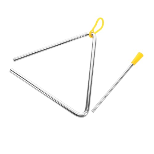Gatuida Kinderschlaginstrument Dreieck aus Metall Percussion Lernspielzeug für Frühkindliche Musikförderung Rhythmisches Handinstrument Langlebig Sicher Geeignet für Junge Mädchen und von Gatuida