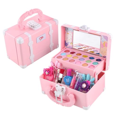 Gatuida Kinderschminke Set Mädchen Abs Material Wassermalbar Simulation Make up für Kreatives Kosmetikspielzeug Geschenk für Jahre von Gatuida