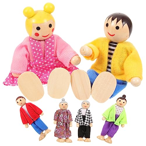Gatuida Kleine Bewegliche Holzfiguren für Puppenhaus Personen Familien Flexibles für Fantasiespiele Kindergeburtstag und Geschichtenerzählen Gatuida Kleine Bewegliche Holzfiguren für Puppenhaus Personen Familien Flexibles für Fantasiespiele Kindergeburtstag und Geschichtenerzählen von Gatuida