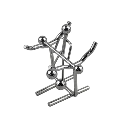 Gatuida Kleine Eisenfigur Balancespielzeug mit Metall Balanceball Schwingendes Mini Schaukel Ornament Dekoratives Wissenschaftsspielzeug für Büro Schreibtisch Geschenkidee für und von Gatuida