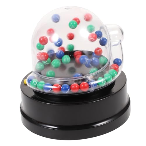 Gatuida Kleine Elektrische Lotteriemaschine Transparent Fairer Ziehungsautomat Partyspielzeug Bingo Zubehör für Erwachsene und Freunde von Gatuida