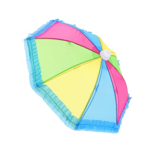 Gatuida Kleiner Regenbogen Regenschirm für Puppen Puppenzubehör Weicher Stoff Perfektes Accessoire für Fantasievolles Spiel und Puppendekoration Einzigartiges Design von Gatuida