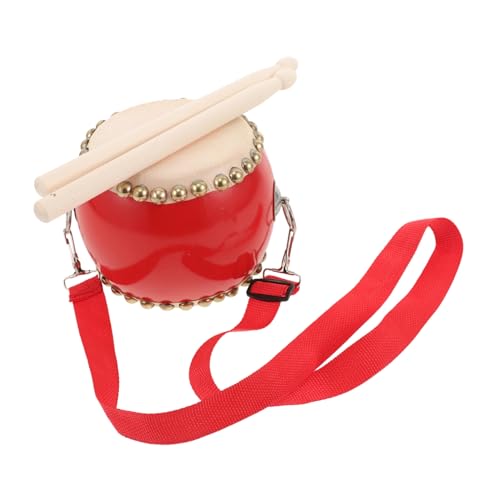 Gatuida Kleines Trommelset für Tragbare Handtrommel mit Verstellbarem Gurt und Schlägel Robustes und Farbenfrohes Musikinstrument für Kleinkinder für Musikalisches Spiel von Gatuida
