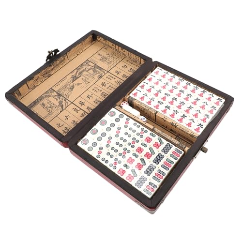 Gatuida Kompaktes Tragbares Mahjong Set Kleines Chinesisches Spielset Aufbewahrungsbox für Reisen Party Familienspiel und Logisches Denken Gatuida Kompaktes Tragbares Mahjong Set Kleines Chinesisches Spielset Aufbewahrungsbox für Reisen Party Familienspiel und Logisches Denken von Gatuida
