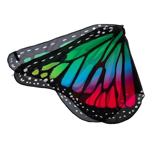 Gatuida Kreatives Schmetterlingscape für Regenbogenfarbige Cosplay Flügel für Halloween und Festlichkeiten für Fotoshootings und Kreative Kostümparty Dekorationen Gatuida Kreatives Schmetterlingscape für Regenbogenfarbige Cosplay Flügel für Halloween und Festlichkeiten für Fotoshootings und Kreative Kostümparty Dekorationen von Gatuida