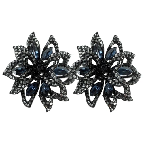 Gatuida Kristall Haarklammern Blumen Haarklipps Rutschfeste Haarspangen Für Frauen Und Mädchen Elegante Accessoires Für Hochzeiten Und Besondere Anlässe von Gatuida
