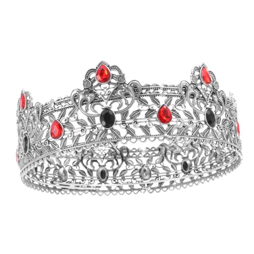 Gatuida Krone mit Falschen Edelsteinen für Halloween Kostümpartys und Geburtstagsfeiern Vielseitiges Accessoire für Auftritte und Fotografie Gatuida Krone mit Falschen Edelsteinen für Halloween Kostümpartys und Geburtstagsfeiern Vielseitiges Accessoire für Auftritte und Fotografie von Gatuida
