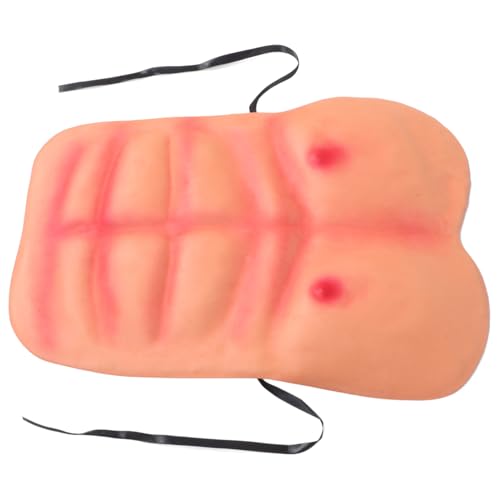 Gatuida Künstliche Brustmuskel shorts Herren Muskelkostüm Cosplay Party Prop Realistisches Muskelshirt für Maskerade Themed Parties Halloween Verkleidung Gatuida Künstliche Brustmuskel shorts Herren Muskelkostüm Cosplay Party Prop Realistisches Muskelshirt für Maskerade Themed Parties Halloween Verkleidung von Gatuida