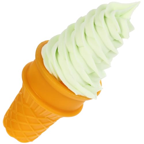 Gatuida Künstlicher Eistüten Dekoartikel Lebensechte Hellgrüne Fake Ice Cone Realistische Eiswaffel Nachbildung als Fotorequisite Ladendekoration Party und Hochzeitsschmuck von Gatuida