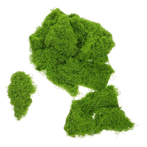 Gatuida Künstliches Moos Hellgrün Simulation Pflanzen Dekomoos für Aquarium Deko DIY Bastelprojekte Miniatur Landschaften Terrarien Floristik Modellbau von Gatuida