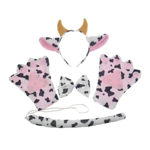 Gatuida Kuhhörner Stirnband Erwachsene Tierkostüm Accessoire für Halloween Party Cosplay Kostüm Vierteilig Niedlich Auffällig Modisch Gatuida Kuhhörner Stirnband Erwachsene Tierkostüm Accessoire für Halloween Party Cosplay Kostüm Vierteilig Niedlich Auffällig Modisch von Gatuida