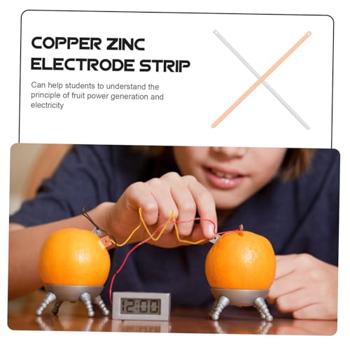 Gatuida Kupfer elektrodenstreifen für Wissenschaftliche Obstbatterie experimente Leicht Bedienbar DIY Lernmaterial für Physik Chemieunterricht von Gatuida