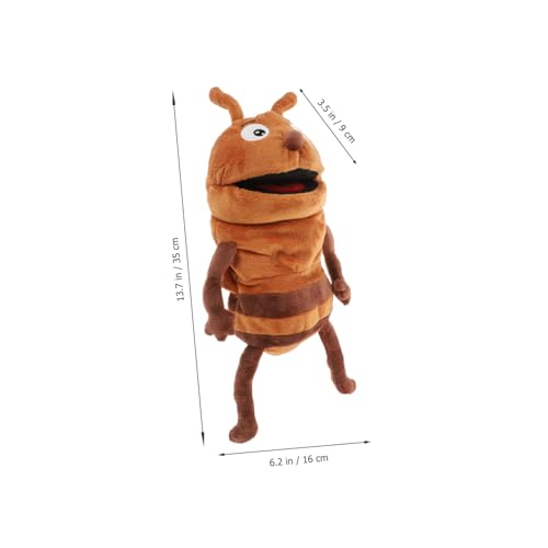 Gatuida Kuschelige Ameisen Handpuppe aus Weichem Plüsch Interaktives Eltern Junge Mädchen Kreativität und Feinmotorik Waschbar für Geschichtenzeit und Geschenkideen von Gatuida