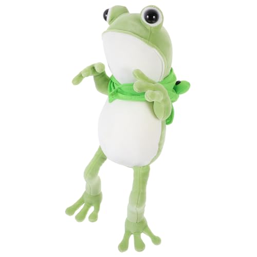 Gatuida Kuscheliges Grünes Frosch plüschtier Weiche Stofftier Puppe mit Hochwertiger Baumwollfüllung Charmantes Geschenk für Dekoration im Kinderzimmer Wohnzimmer Büro oder Auto von Gatuida