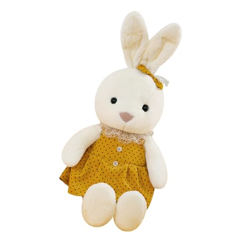 Gatuida Kuscheliges Plüschtier Hase Weiches Stofftier in Gelb Kreative Bunny Puppe als Dekoratives für Erwachsene als zu Geburtstag und Festen von Gatuida