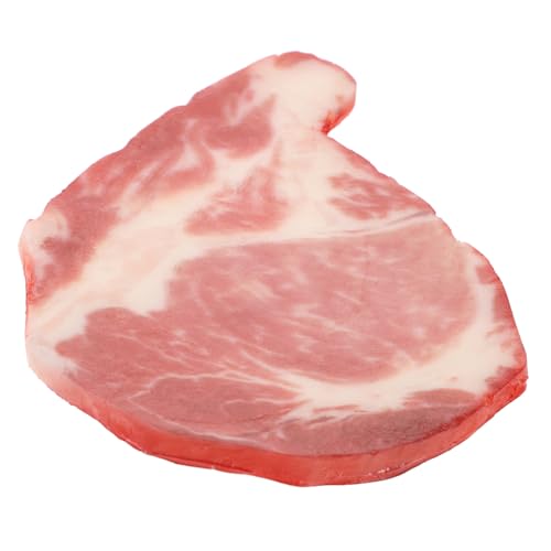 Gatuida Lebensechtes Künstliches Rindfleischmodell aus PVC Realistisches Fleischspielzeug für Küchendekoration Langlebige Fake Beef Scheiben Kindgerechtes Party und Geschenkdekor von Gatuida