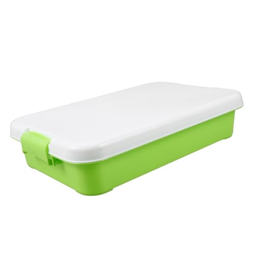 Gatuida Leere Sandkasten Box mit Deckel Kunststoff Sandspielzeug Box für Kleine Aufbewahrungslösung für Sandkastenaktivitäten im Freien Robust und Bruchsicher Vielseitig Einsetzbar von Gatuida