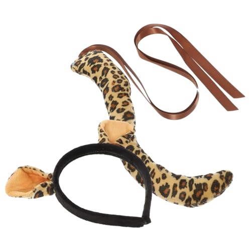 Gatuida Leoparden ohren Haarreif und aus Festem Wiederverwendbares Tierkostüm Zubehör für Cosplay Fasching und Karneval Weicher Strapazierfähiger Haarreif für Erwachsene von Gatuida