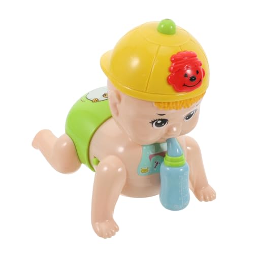 Gatuida Lernspielzeug Krabbelpuppe mit Musik und Licht Farbenfrohes Elektrisches Krabbelspielzeug für Junge Mädchen und Kleinkinder ohne Batterie Fördert Bewegung und Farberkennung von Gatuida