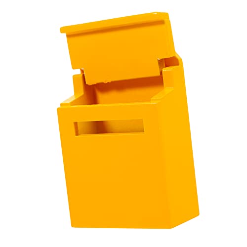 Gatuida Letterbox-Modell handwerkskunst handystativ Briefkasten puppenhauszubehör Toy Mini-Mailbox-Modell Mini-Sachen Mini-Briefkasten- winziges Figurendekor hölzern Yellow von Gatuida