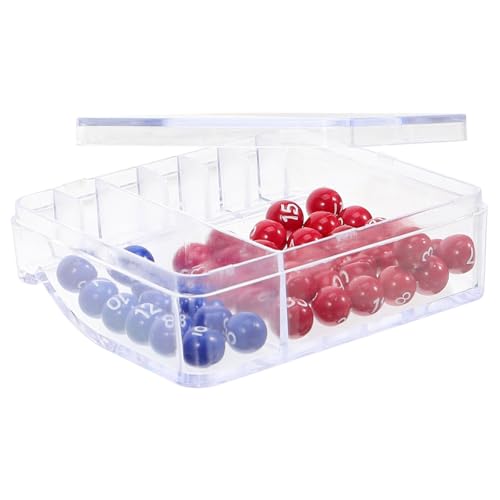 Gatuida Lotteriemaschine mit Lotteriekugeln Set Kleines Glückszahlen Auswahlgerät für Familien Partyspiele Transparentes Kunststoffgehäuse Einfach zu Bedienen Fördert Mathematisches von Gatuida