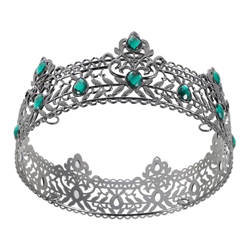 Gatuida Männer Königskrone Barock Vintage Strass Krone Mittelalterlicher Herren Haarschmuck für Kostümfest Geburtstag Halloween Cosplay Gatuida Männer Königskrone Barock Vintage Strass Krone Mittelalterlicher Herren Haarschmuck für Kostümfest Geburtstag Halloween Cosplay von Gatuida