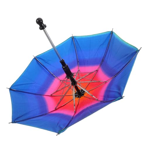 Gatuida Magischer Trick Regenschirm Hand Aufklappbar Bühnenrequisit für Zauberer Party Show Zubehör Regenbogenfarben Kleine von Gatuida