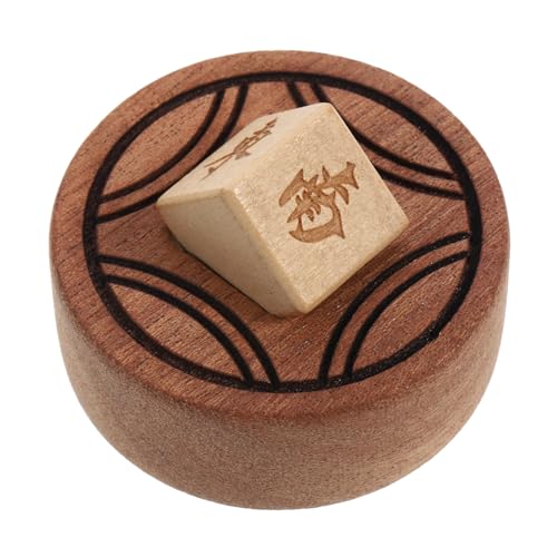 Gatuida Mahjong Würfel aus Holz Dekorative Spielwürfel für Brettspiele für Partys Ktv und Zuhause Leicht und Tragbar Spaß für Freunde und Familie von Gatuida