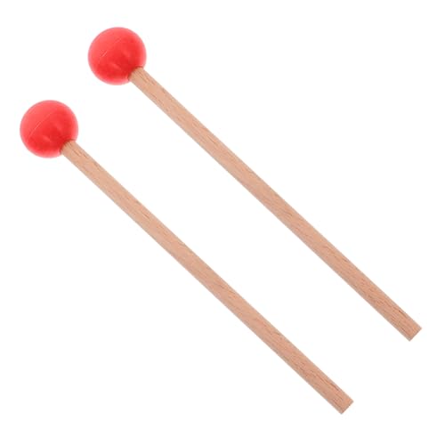 Gatuida Marimba Mallets Rot Leichtgewichtige Percussion Sticks Praktische Schlaginstrument Drumsticks für Schüler mit Langlebigem Kopf und Glatter Oberfläche Gatuida Marimba Mallets Rot Leichtgewichtige Percussion Sticks Praktische Schlaginstrument Drumsticks für Schüler mit Langlebigem Kopf und Glatter Oberfläche von Gatuida
