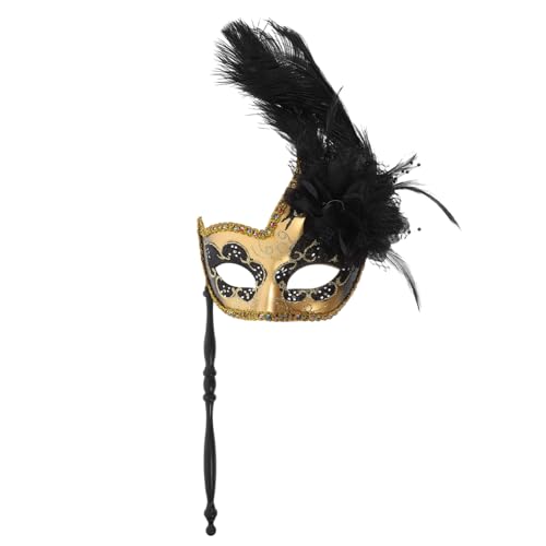 Gatuida Maske mit Stick für Karneval Maskenball und Kostümparty Venezianische Maske für Damen und Herren Leicht und Dekorativ für Cosplay und Tanzveranstaltungen Gatuida Maske mit Stick für Karneval Maskenball und Kostümparty Venezianische Maske für Damen und Herren Leicht und Dekorativ für Cosplay und Tanzveranstaltungen von Gatuida