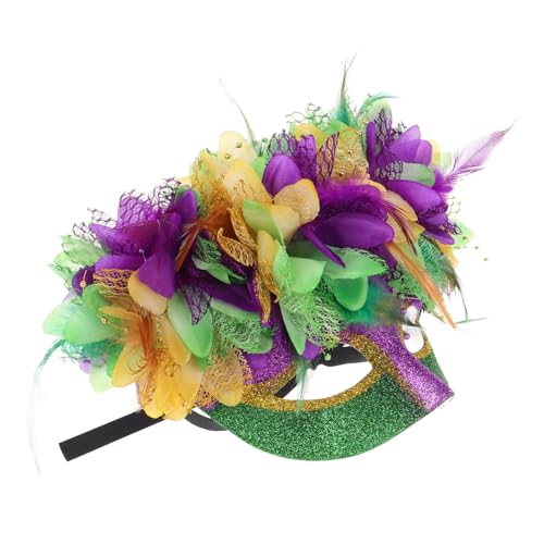 Gatuida Maskerade Ball Maske mit Bunten Federn Kostümmaske für Fasching Karneval Halloween Cosplay Events Leicht Tragbar für Verschiedene Kopfgrößen Gatuida Maskerade Ball Maske mit Bunten Federn Kostümmaske für Fasching Karneval Halloween Cosplay Events Leicht Tragbar für Verschiedene Kopfgrößen von Gatuida