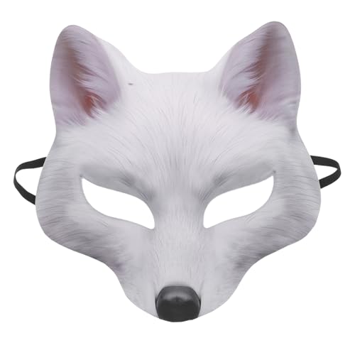 Gatuida Maskerade-Party-Fuchsmaske, Halbgesichts-Tier-Cosplay-Maske für Halloween, Karneval, Kostümdekorationen, Zubehör für Kinder und Erwachsene Gatuida Maskerade-Party-Fuchsmaske, Halbgesichts-Tier-Cosplay-Maske für Halloween, Karneval, Kostümdekorationen, Zubehör für Kinder und Erwachsene von Gatuida