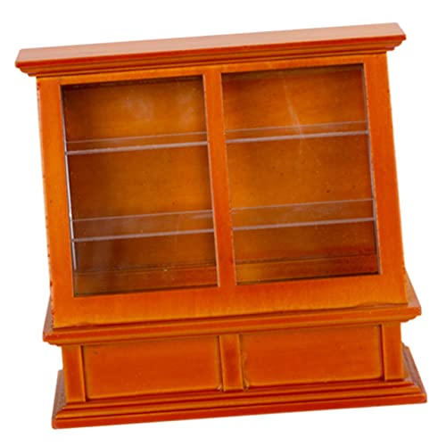 Gatuida Maßstab Holz Gelbholz Mini Ornament Bakery Cabinet für Puppenhaus Dekoration mit Realistischer Textur und Passendem Mini Kuchen Zubehör Gatuida Maßstab Holz Gelbholz Mini Ornament Bakery Cabinet für Puppenhaus Dekoration mit Realistischer Textur und Passendem Mini Kuchen Zubehör von Gatuida