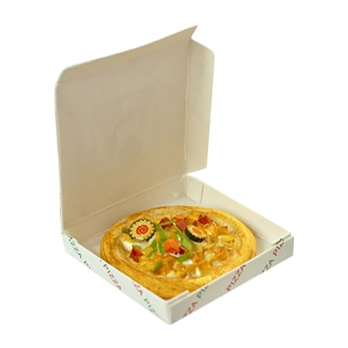 Gatuida Maßstab Lebensechte Künstliche Mini Pizza Farbenfrohes Puppenhaus Zubehör für Puppenhaus Küche Stabiles Material Dekoratives für DIY und Rollenspiele von Gatuida