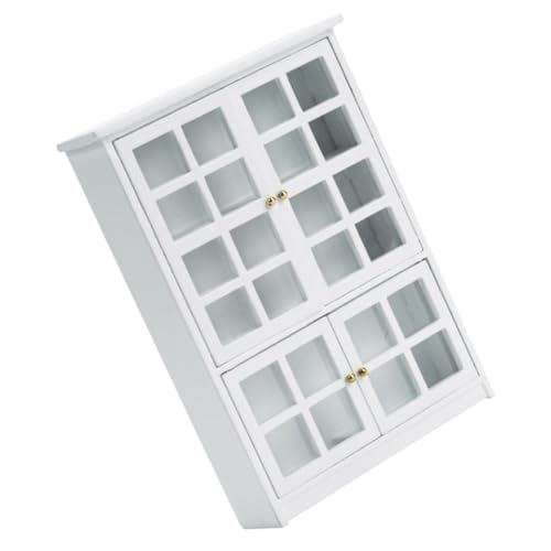 Gatuida Maßstab Mini Möbel Schrank Weiß Dreistöckig Puppenhaus Dekoration Accessoire für Miniatur Wohnzimmer und DIY Szenen Gatuida Maßstab Mini Möbel Schrank Weiß Dreistöckig Puppenhaus Dekoration Accessoire für Miniatur Wohnzimmer und DIY Szenen von Gatuida