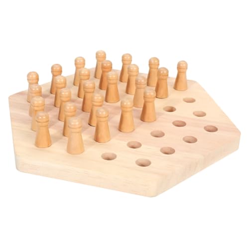 Gatuida Memory Schach Lernspielzeug aus Holz Teiliges Gedächtnis Matching Spiel für Kleinkinder Fördert Logisches Konzentration und Frühkindliche Bildung Multifunktionales Brettspiel von Gatuida