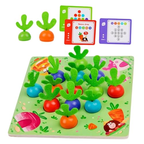Gatuida Memory Spiel Holz Digitales Logikspiel Karotten Ziehen Puzzle Motorikspielzeug Hand Auge Koordination und Denkvermögen für Kleinkinder Gatuida Memory Spiel Holz Digitales Logikspiel Karotten Ziehen Puzzle Motorikspielzeug Hand Auge Koordination und Denkvermögen für Kleinkinder von Gatuida