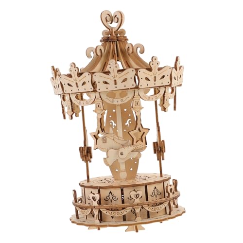 Gatuida Merry Go Round Holzpuzzle Kreatives DIY Holzspielzeug mit Montageanleitung Pädagogisches Puzzle Modell für Erwachsene Geduldförderndes Gatuida Merry Go Round Holzpuzzle Kreatives DIY Holzspielzeug mit Montageanleitung Pädagogisches Puzzle Modell für Erwachsene Geduldförderndes von Gatuida
