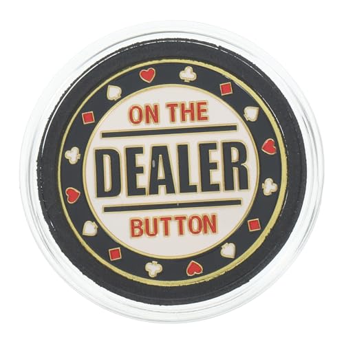 Gatuida Metal Dealer Button Poker Zubehör Leichtes Metall Party Spiel Zubehör für Hold Turniere Indoor Outdoor Gebrauch von Gatuida