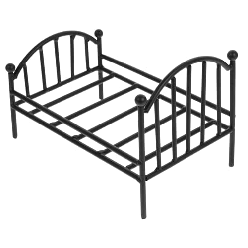 Gatuida Metall Bettrahmen für Puppenhaus Winziges Möbelmodell Schlafzimmer Zubehör Exquisites Mini House Accessoire für Kreative Dekoration Gatuida Metall Bettrahmen für Puppenhaus Winziges Möbelmodell Schlafzimmer Zubehör Exquisites Mini House Accessoire für Kreative Dekoration von Gatuida