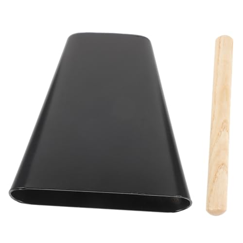 Gatuida Metall Kuhglocke Schwarz Robustes Schlagzeug Zubehör für Bandunterricht und Erwachsenen Percussion Instrument mit Gatuida Metall Kuhglocke Schwarz Robustes Schlagzeug Zubehör für Bandunterricht und Erwachsenen Percussion Instrument mit von Gatuida
