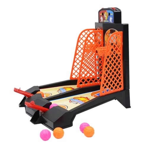Gatuida Mini Basketballspiel für Zwei Spieler Tisch basketballspielzeug aus Langlebigem Kunststoff Fördert Fingerfertigkeit und Hand Auge koordination Kompakt für Familieninteraktion von Gatuida