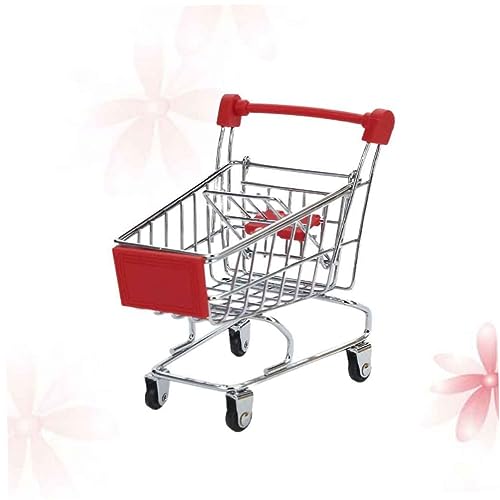 Gatuida Mini Einkaufswagen Roter Miniatur Einkaufswagen Aufbewahrungskorb für Simulation Supermarktwagen Desktop Organizer Gatuida Mini Einkaufswagen Roter Miniatur Einkaufswagen Aufbewahrungskorb für Simulation Supermarktwagen Desktop Organizer von Gatuida