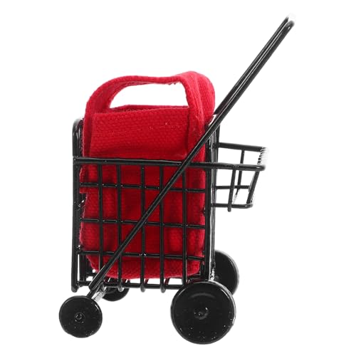 Gatuida Mini-Einkaufswagen: 1:12 Mini-Supermarkt-Einkaufswagen - Miniatur-Supermarktwagen aus Metall für Puppenhaus-Küchenzubehör Gatuida Mini-Einkaufswagen: 1:12 Mini-Supermarkt-Einkaufswagen - Miniatur-Supermarktwagen aus Metall für Puppenhaus-Küchenzubehör von Gatuida