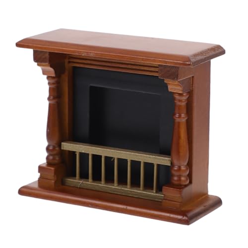 Gatuida Mini Holzkamin Modell Puppenhaus Miniaturmöbel Puppen LED Modelle Dekoration Puppenkamin Kamin Simulieren Puppenhaus Mini Kamin Mini Kamin Für Puppe von Gatuida