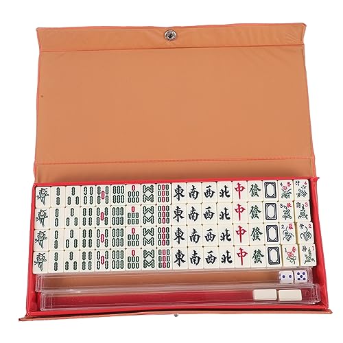 Gatuida Mini Mahjong Set Tragbares Reise Mahjong Kit Leichtes Kompaktes Party Spiel für Familie und Freunde Geeignet für Zuhause und Unterwegs von Gatuida